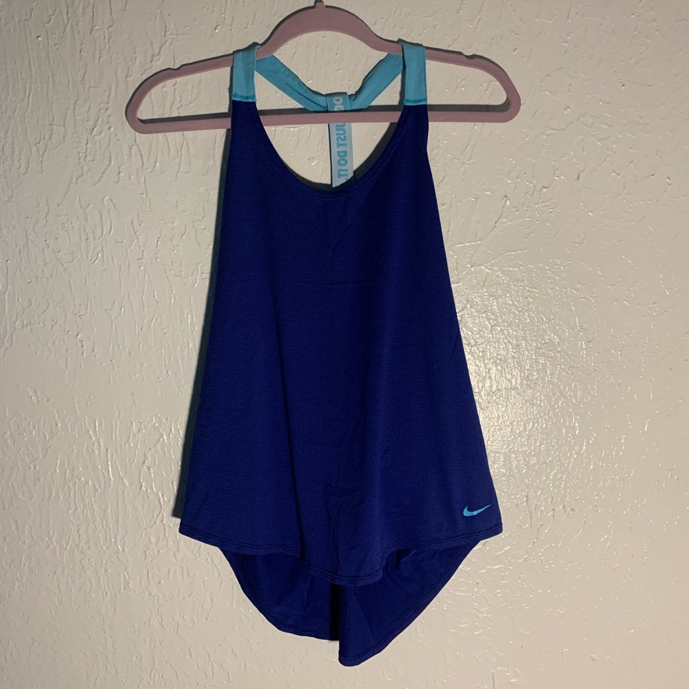 Blue Nike tank top, size L